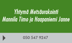 Yhtymä Metsäurakointi Mannila Timo ja Haapaniemi Janne logo